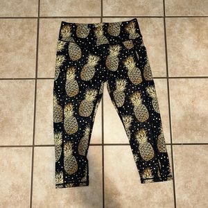 Constantly Varied Gear Leggings Pineapple Pocket Size Large